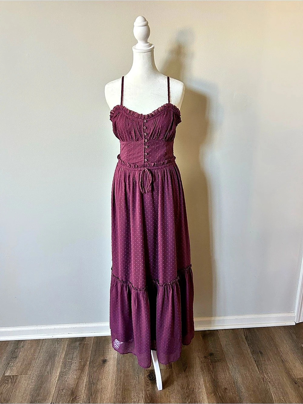 Patrons of Peace cottage core purple long dress